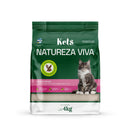 Areia Higiênica Kets Natureza Viva Grãos Finos 4kg