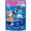 Ração Úmida Cat Chow Sachê Filhotes Frango ao Molho 85g