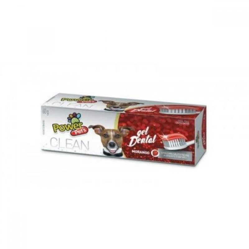 Gel Dental Morango 60g - Power Pets