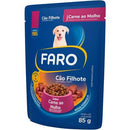 Ração Úmida Faro Cães Filhotes Sabor Carne Ao Molho 85g