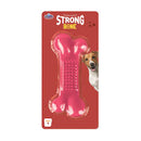 Brinquedo Mordedor Osso Flexível Strong Bone Pet P Cor Vermelho