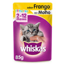 Ração Úmida Whiskas Sachê Filhotes Sabor Frango 85g