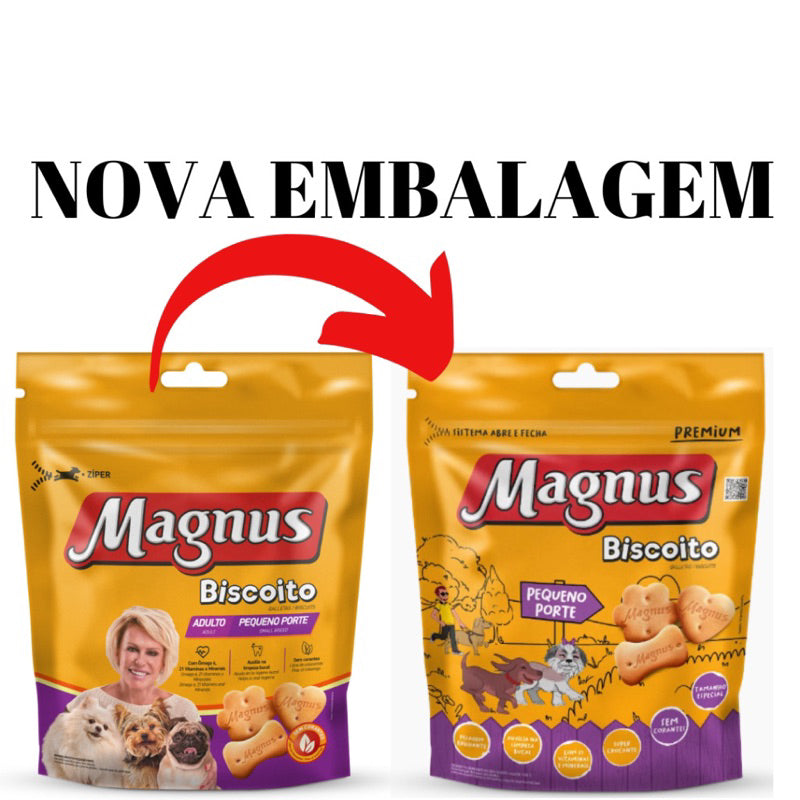 Biscoito Magnus Para Cães Pequeno Porte 400g