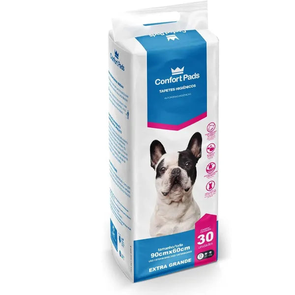 Tapetes Higiênicos Confort Pads 90x60 cm 30 unidades