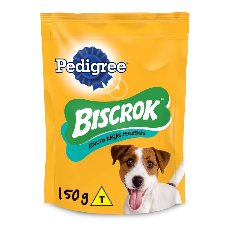 Biscoito Pedigree Biscrok Cães Adultos Raças Pequenas 150g