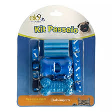 Kit Passeio Para Cães Elo Imports - Cores Variadas