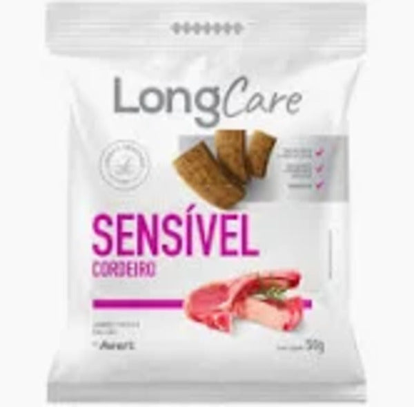 Petisco Natural Para Cães LongCare Sensível Cordeiro Avert 50g