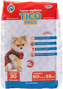 Tapete Tico Pads 60cm x 50cm C/30unidades
