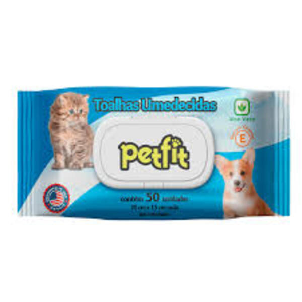 Petfit Toalhas Umedecidas Para Cães e Gatos 50 unidades