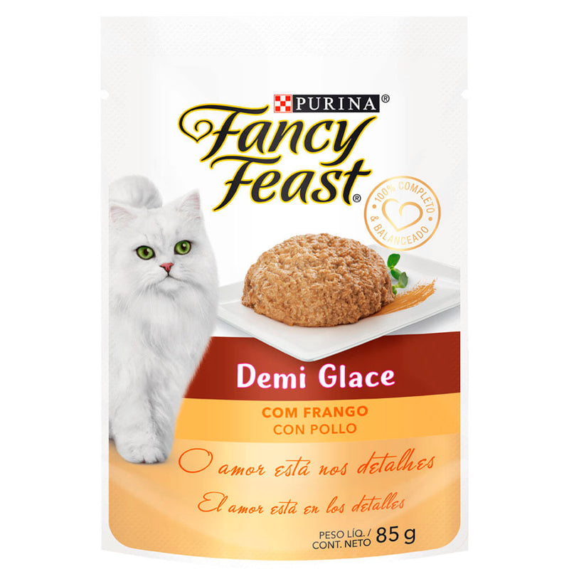Ração Úmida Fancy Feast Demi Glace Frango 85g