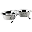 Comedouro Chalesco Duplo Elevado Inox 360ml