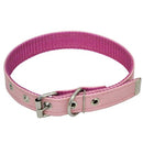 Coleira Corino Reforçado Rosa 36x1,5x0,3cm São Pet