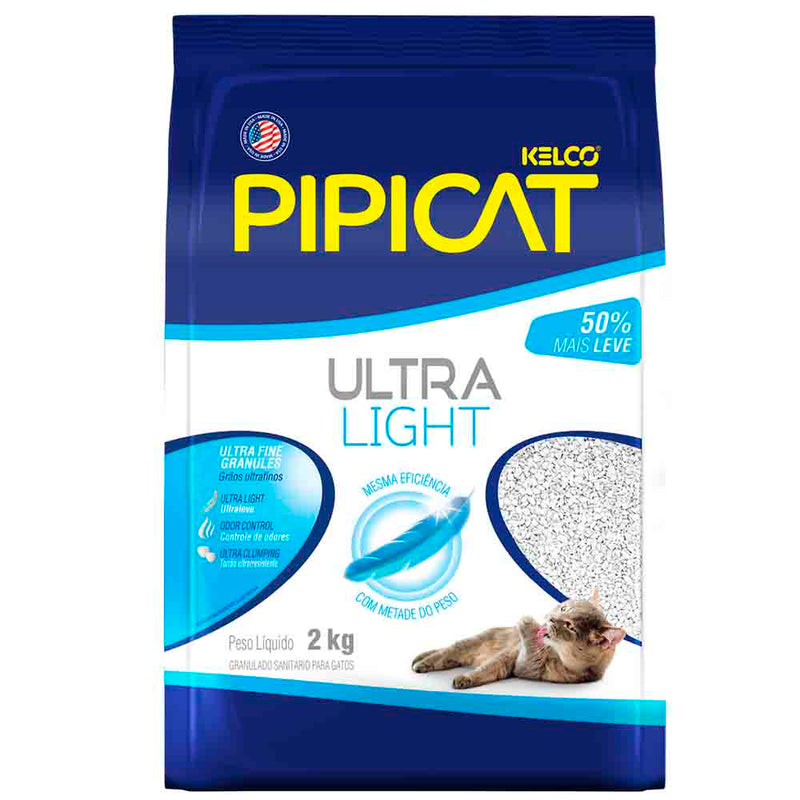 Granulado Sanitário para Gatos Pipicat Ultra Light 2kg