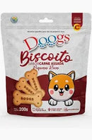 Biscoito Doogs para Cães Adulto Raças Pequenas - Sabor Carne Assada 200g