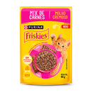 Ração Úmida Friskies Gatos Adultos Mix de Carnes 80g