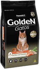 Ração Golden Gatos Adultos Castrados Sabor Salmão 3Kg