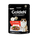 Ração Úmida Golden Gourmet Gatos Castrados Sabor Carne 70g