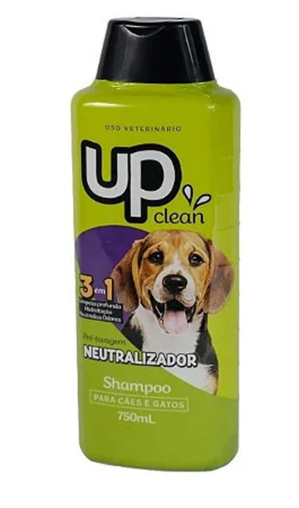 Shampoo Up Clean Neutralizador Odores 750ml - 3 em 1 Cães e Gatos