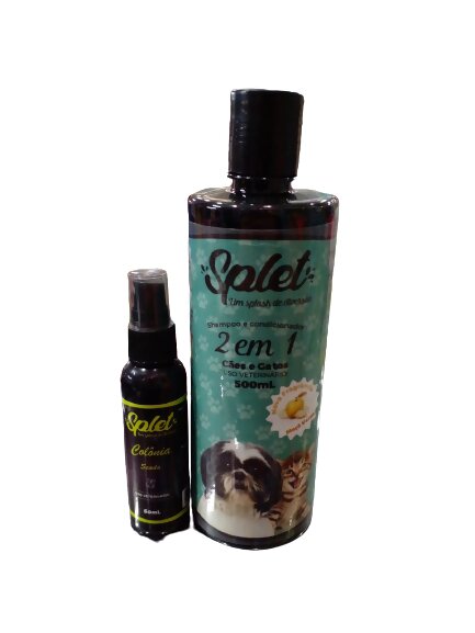 Kit Splet Shampoo 2 em 1 Maça Verde + Colônia Scada 60ml