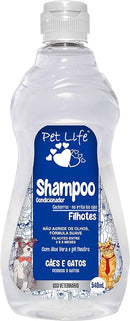 Shampoo E Condicionador Pet Life Filhotes P/Cães E Gatos 540ml