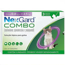 Nexgard Combo Antipulgas,Sarna e Vermífugo para Gatos até 2,5 kg 3 Aplicadores