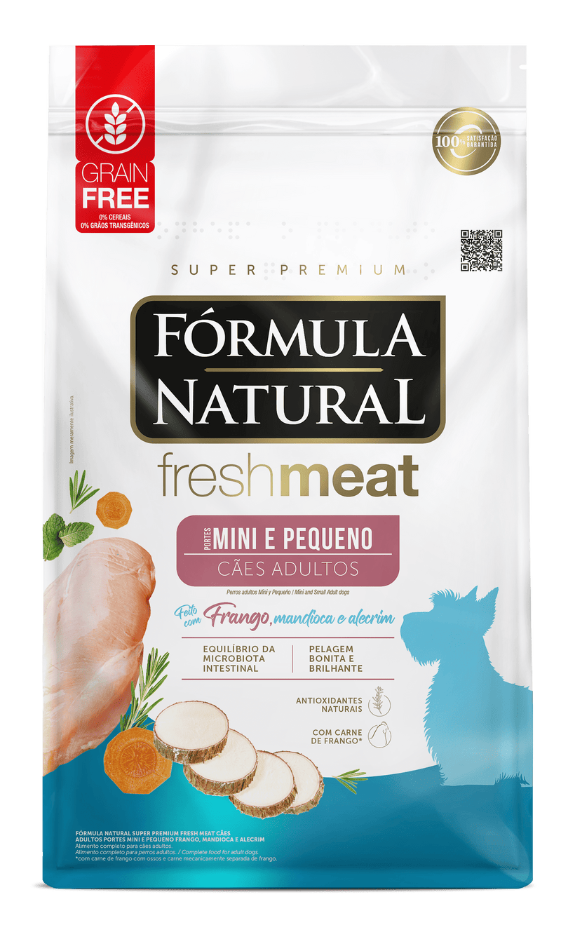Ração Fórmula Natural Fresh Meat Cães Adultos Mini E Pequenos 2,5kg