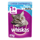 Ração Úmida Whiskas Peixe/Pescado Ao Molho Castrados 85g