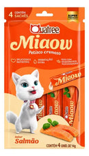 Petisco Quatree Miaow Creminho Gatos Salmão 56g
