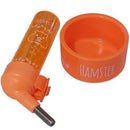 Kit Hamster Bebedouro E Comedouro Nº3 Laranja Injetfour