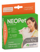 Neopet Antipulgas e Carrapatos P/ Cães Até 10kg Caixa com 3 Pipetas- Ourofino