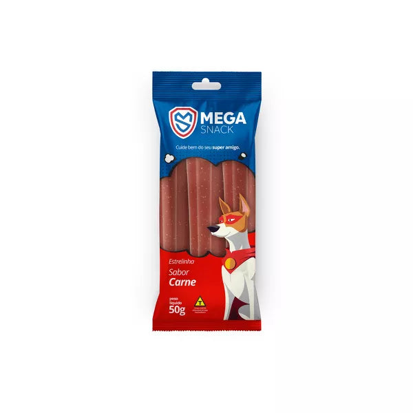 Mega Snack Estrelinha Sabor Carne 50g