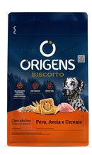 Biscoito Origens Cães Adultos Todos os Portes Peru, Aveia e Cereais 400g