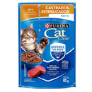 Ração Úmida Cat Chow Gatos Adultos Castrados Carne 85g