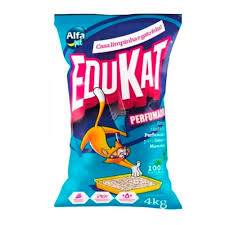 Areia Sanitária Edukat Perfumada Para Gatos  4kg