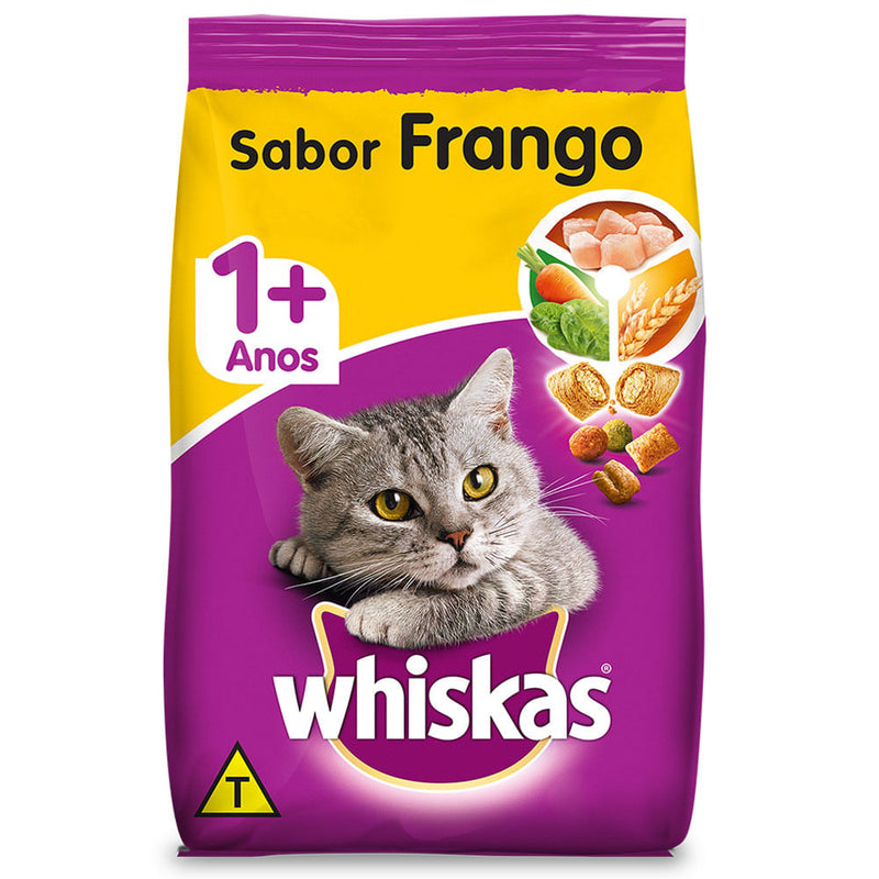 Ração Whiskas Adultos Sabor Frango 10,1kg