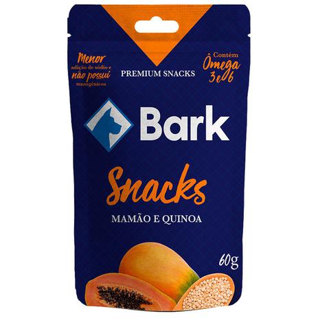 Snacks Bark Mamão e Quinoa Para Cães 60g