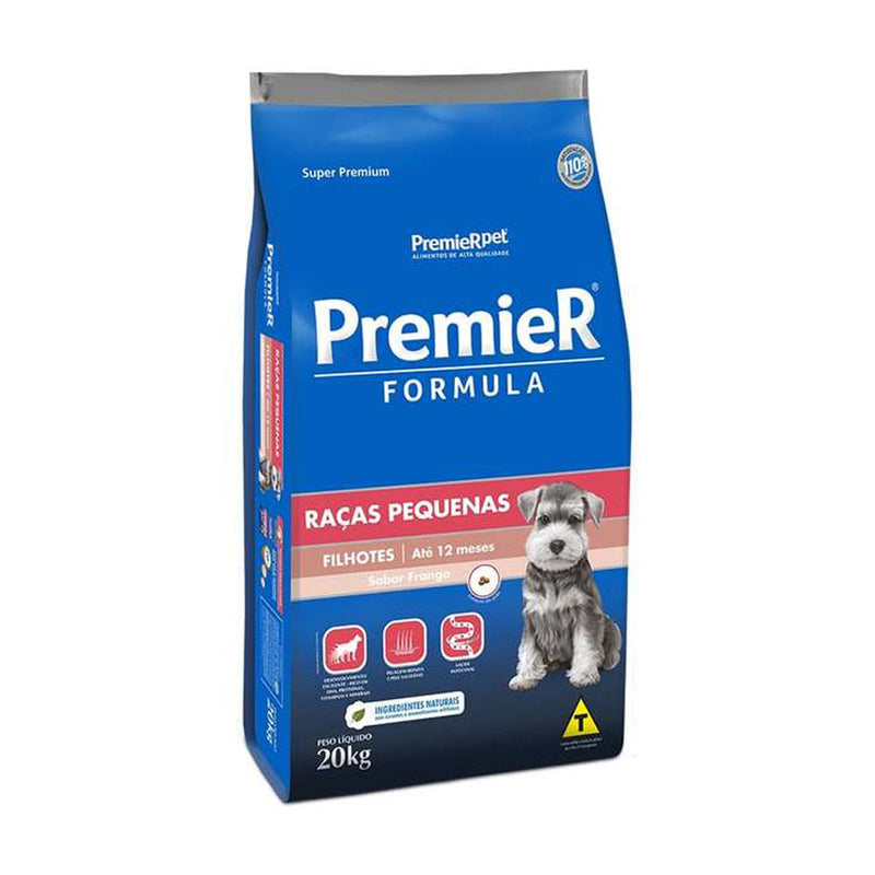 Ração Premier Form.Raças Peq.Cães Filhotes Sabor Frango 20kg