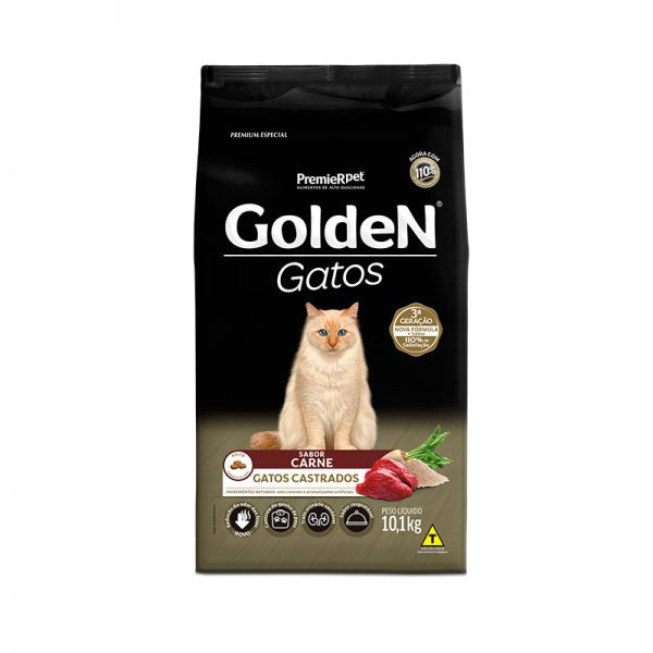 Golden Gatos Castrados Sabor Carne 10,1kg