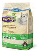 Areia Higiênica Chalesco PeePoop Biodegradável Mandioca Grãos Finos 4kg