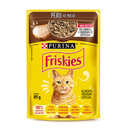 Ração Úmida Friskies Gatos Adultos Peru Ao Molho 85g