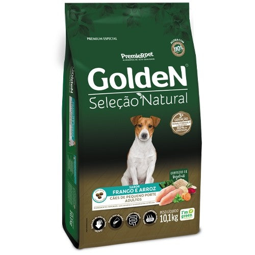 Ração Golden Seleção Natutal Adultos Porte Pequeno Frango e Arroz 1kg