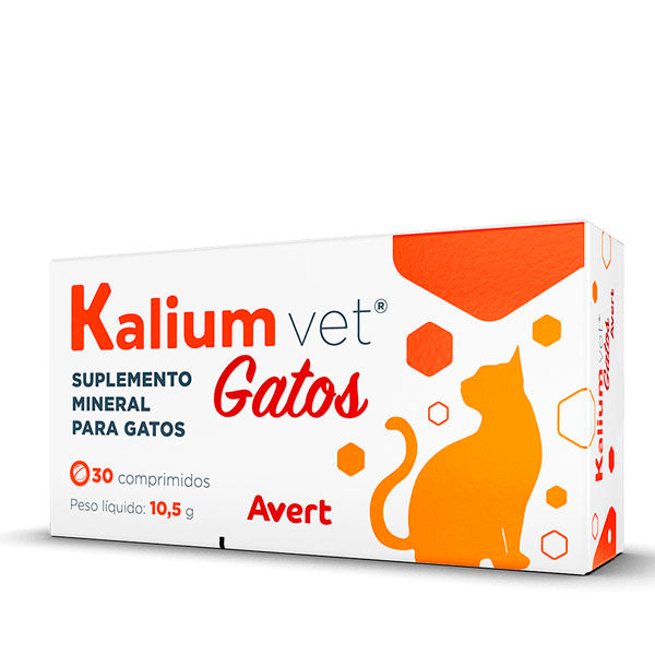 Kalium Vet Suplemento Mineral Avert P/Gatos 30 Comprimidos