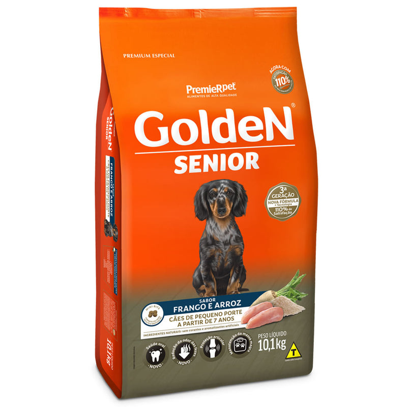 Ração Golden Fórmula Sênior Raças Pequenas Frango e Arroz 10Kg
