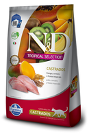 Ração N&D Tropical Selection Gatos Castrados Frango 400 g