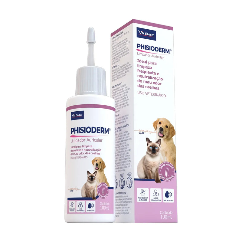 Phisioderm Antiodor Limpador Auricular 100 ml