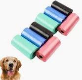 Kit 8 Rolinhos Sacos De Lixo P/ Fezes Saquinho Pet Cachorro