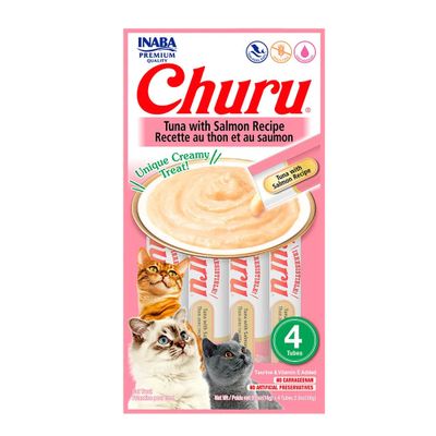 Petisco Churu Atum Com Salmão Para Gatos 56g