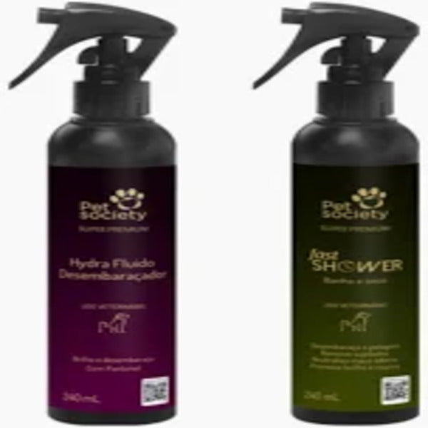 Kit Banho A Seco Fast Shower + Fluido Desembaraçador Hydra