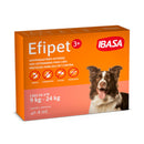 Efipet 3+ Antipulgas e Carrapatos P/Cães 9-24kg (1 Pipeta)