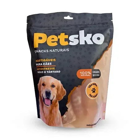 Petisco Para Cães Traqueia Bovina Desidratada -  5 Unidades
